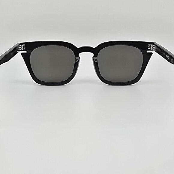 Lowercase Roseland Gloss Black Frame Flat Grey Lens Sunglasses w/ Case 49-22-149 main image 5